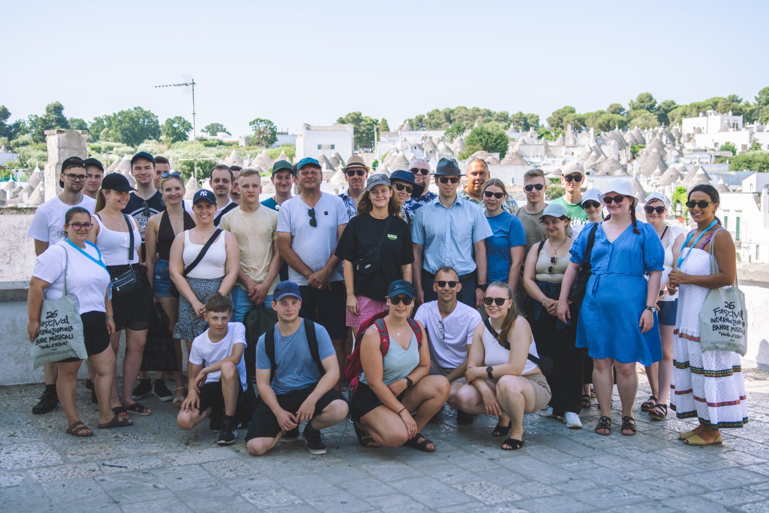 Tagen under resan till Italien i staden Alberobella. I bakgrunden ser vi trullihus med sina kägelformade tag, som är typiska för regionen. Foto: Elias Nordström